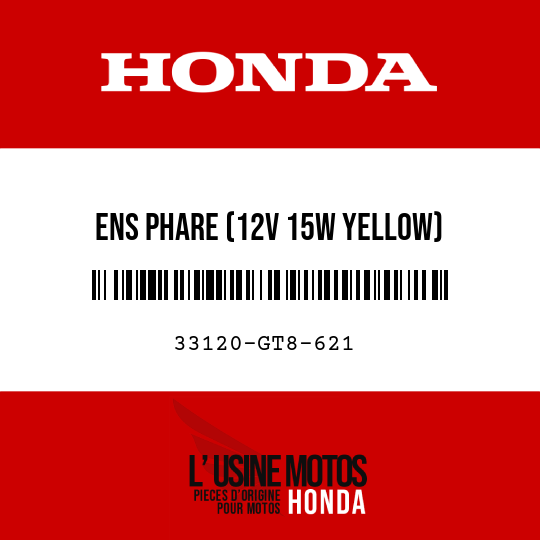 image de 33120-GT8-621 ENS PHARE (12V 15W YELLOW)