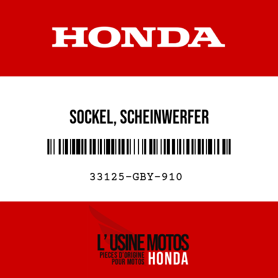 image de 33125-GBY-910 SOCKEL, SCHEINWERFER