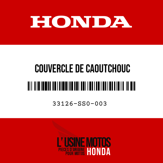 image de 33126-SS0-003 COUVERCLE DE CAOUTCHOUC