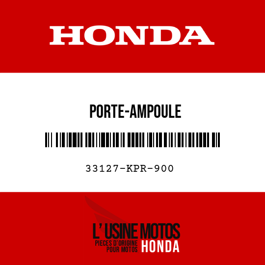 image de 33127-KPR-900 PORTE-AMPOULE
