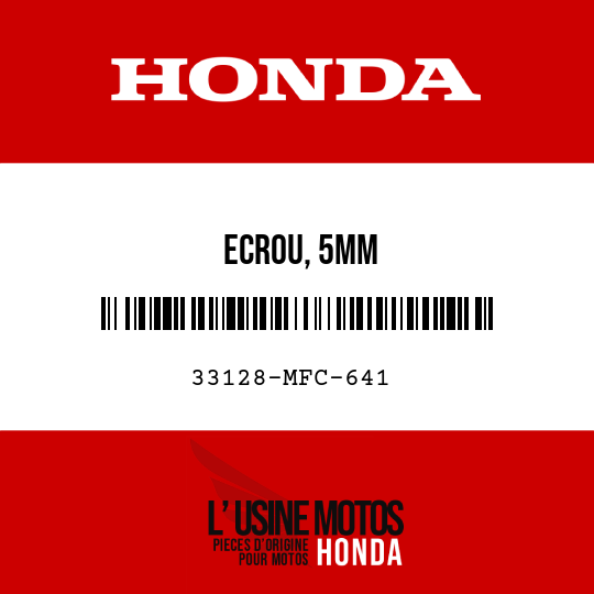 image de 33128-MFC-641 ECROU, 5MM