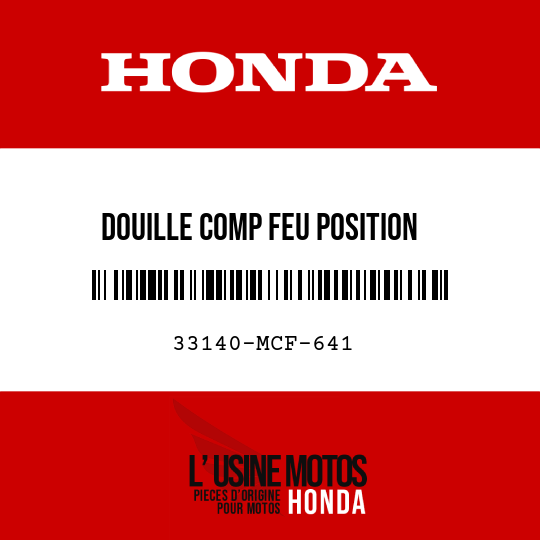 image de 33140-MCF-641 DOUILLE COMP FEU POSITION