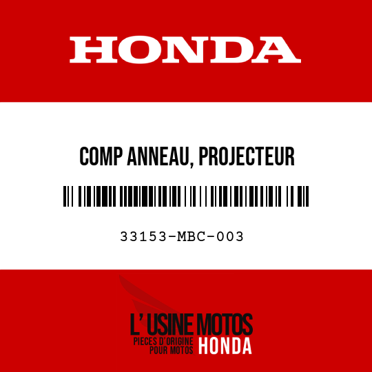 image de 33153-MBC-003 COMP ANNEAU, PROJECTEUR