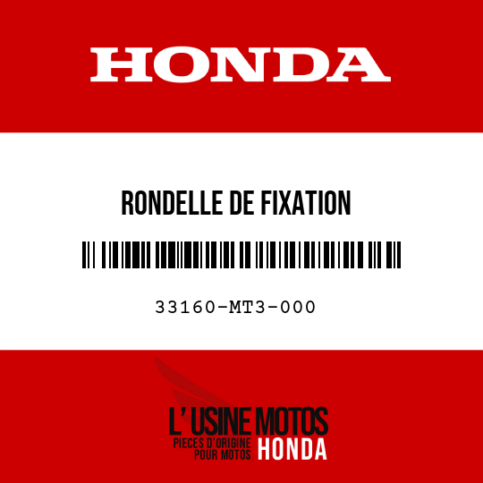 image de 33160-MT3-000 RONDELLE DE FIXATION