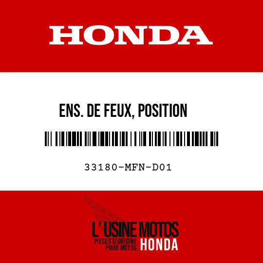 image de 33180-MFN-D01 ENS. DE FEUX, POSITION
