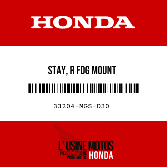 image de 33204-MGS-D30 STAY, R FOG MOUNT
