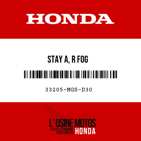 image de 33205-MGS-D30 STAY A, R FOG