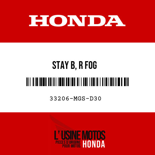 image de 33206-MGS-D30 STAY B, R FOG