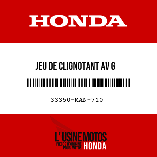 image de 33350-MAN-710 JEU DE CLIGNOTANT AV G