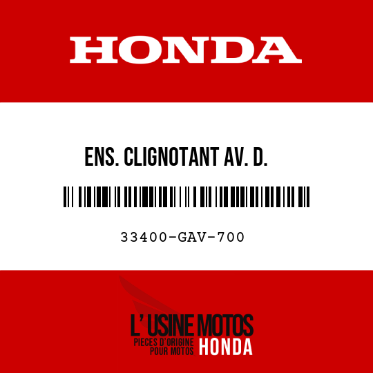 image de 33400-GAV-700 ENS. CLIGNOTANT AV. D.