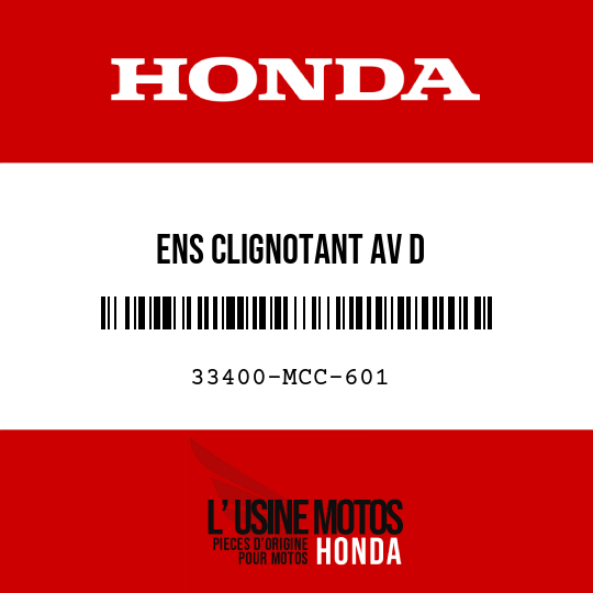 image de 33400-MCC-601 ENS CLIGNOTANT AV D