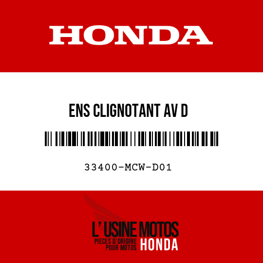 image de 33400-MCW-D01 ENS CLIGNOTANT AV D