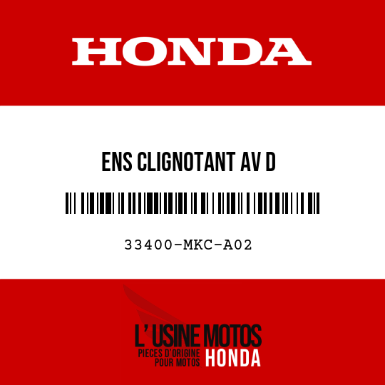 image de 33400-MKC-A02 ENS CLIGNOTANT AV D