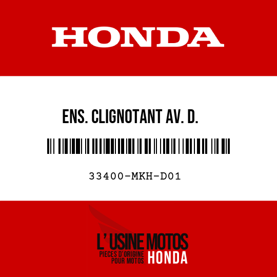 image de 33400-MKH-D01 ENS. CLIGNOTANT AV. D.