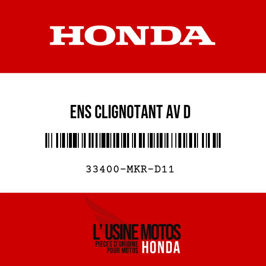 image de 33400-MKR-D11 ENS CLIGNOTANT AV D