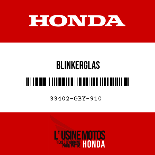 image de 33402-GBY-910 BLINKERGLAS
