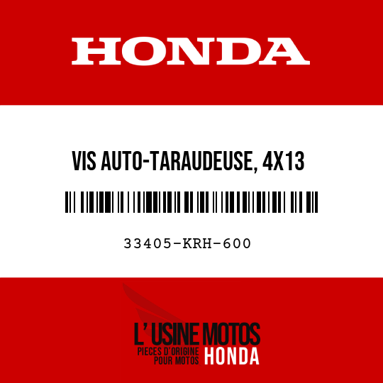 image de 33405-KRH-600 VIS AUTO-TARAUDEUSE, 4X13