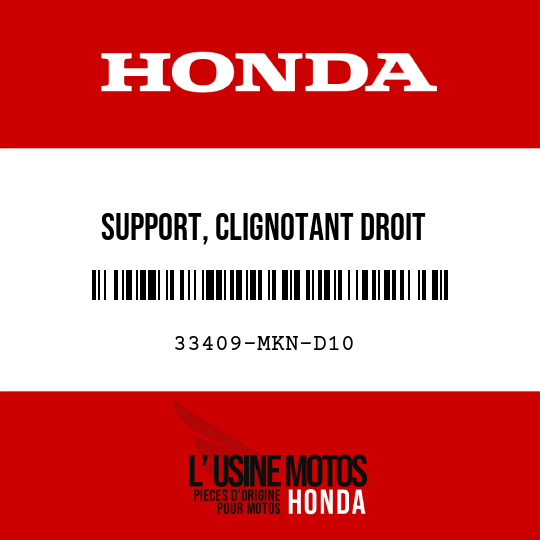 image de 33409-MKN-D10 SUPPORT, CLIGNOTANT DROIT