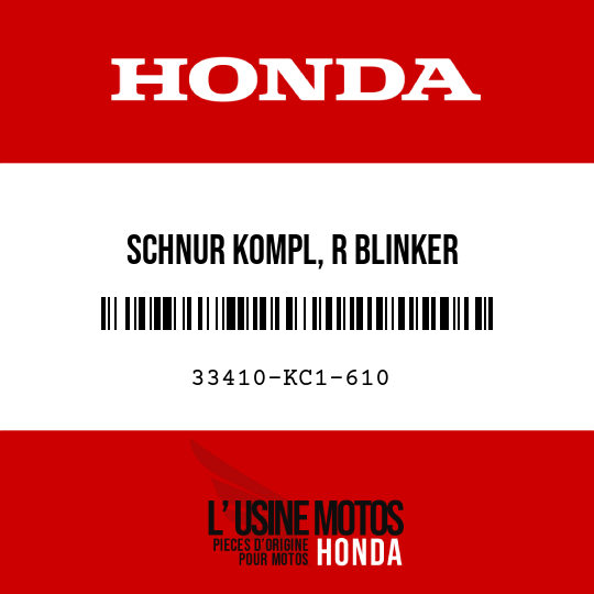 image de 33410-KC1-610 SCHNUR KOMPL, R BLINKER