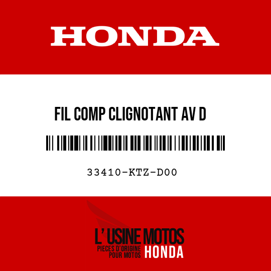image de 33410-KTZ-D00 FIL COMP CLIGNOTANT AV D