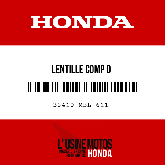 image de 33410-MBL-611 LENTILLE COMP D