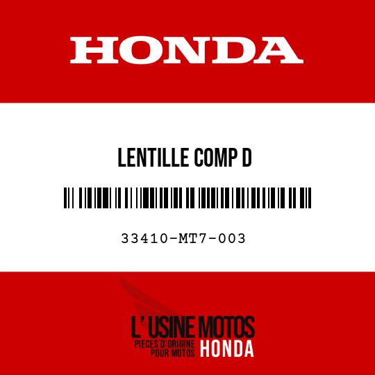 image de 33410-MT7-003 LENTILLE COMP D