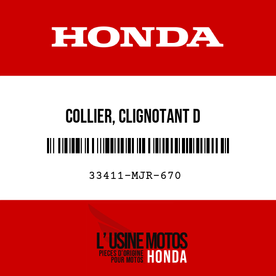 image de 33411-MJR-670 COLLIER, CLIGNOTANT D