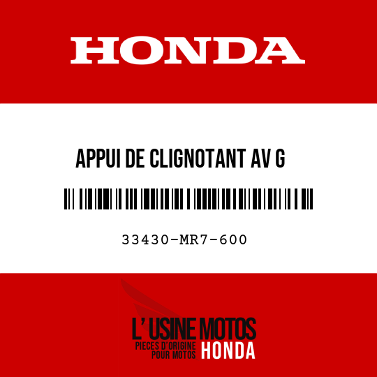 image de 33430-MR7-600 APPUI DE CLIGNOTANT AV G