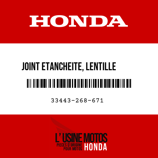 image de 33443-268-671 JOINT ETANCHEITE, LENTILLE    CLIGNOTANT AV (STANLEY)