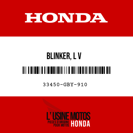 image de 33450-GBY-910 BLINKER, L V