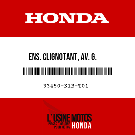 image de 33450-K1B-T01 ENS. CLIGNOTANT, AV. G.