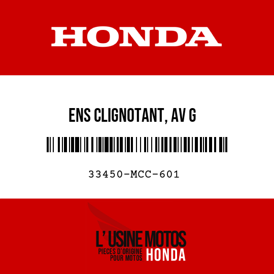 image de 33450-MCC-601 ENS CLIGNOTANT, AV G