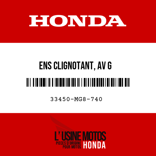 image de 33450-MG8-740 ENS CLIGNOTANT, AV G