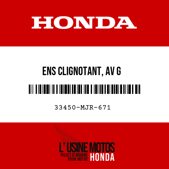 image de 33450-MJR-671 ENS CLIGNOTANT, AV G