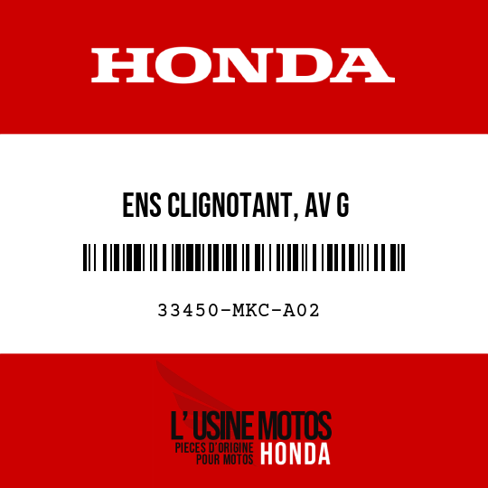 image de 33450-MKC-A02 ENS CLIGNOTANT, AV G