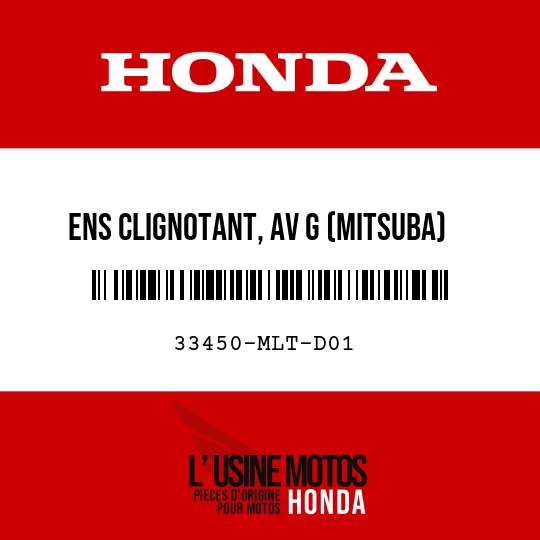 image de 33450-MLT-D01 ENS CLIGNOTANT, AV G (MITSUBA)