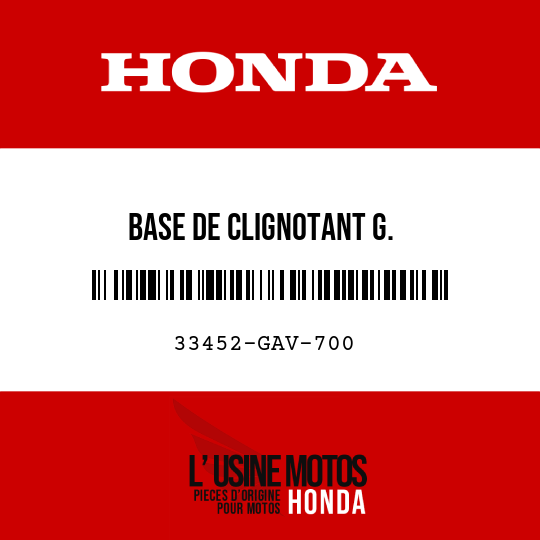 image de 33452-GAV-700 BASE DE CLIGNOTANT G.