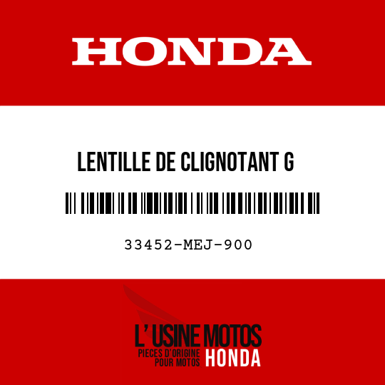 image de 33452-MEJ-900 LENTILLE DE CLIGNOTANT G