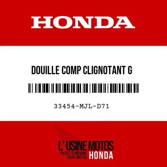 image de 33454-MJL-D71 DOUILLE COMP CLIGNOTANT G