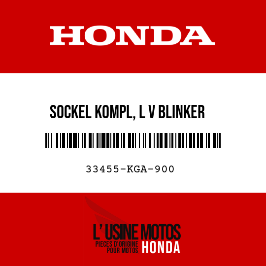 image de 33455-KGA-900 SOCKEL KOMPL, L V BLINKER