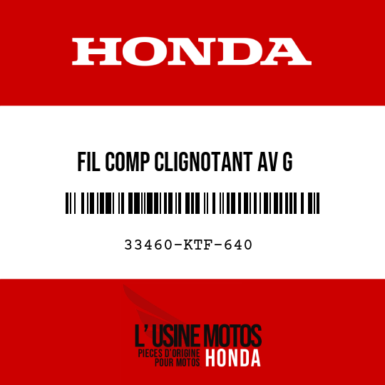 image de 33460-KTF-640 FIL COMP CLIGNOTANT AV G