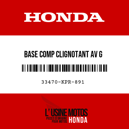 image de 33470-KPR-891 BASE COMP CLIGNOTANT AV G