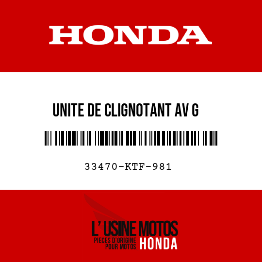 image de 33470-KTF-981 UNITE DE CLIGNOTANT AV G