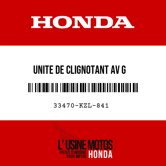 image de 33470-KZL-841 UNITE DE CLIGNOTANT AV G