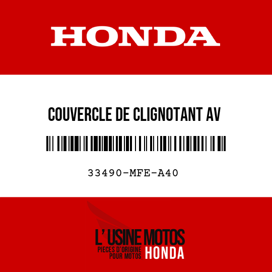 image de 33490-MFE-A40 COUVERCLE DE CLIGNOTANT AV