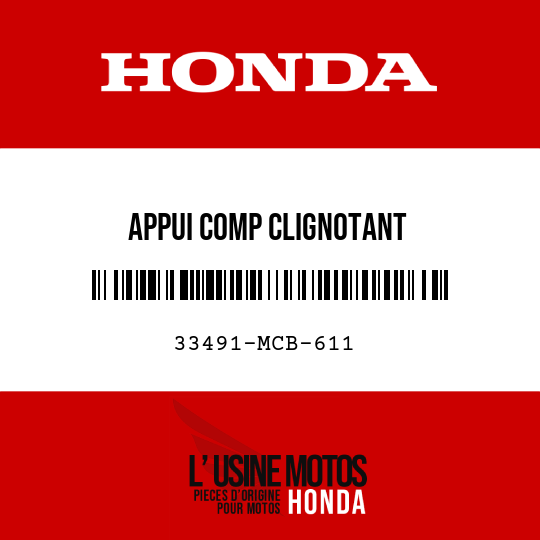 image de 33491-MCB-611 APPUI COMP CLIGNOTANT