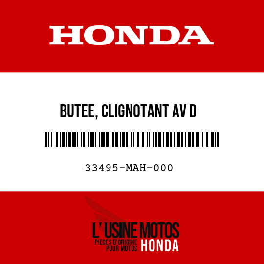 image de 33495-MAH-000 BUTEE, CLIGNOTANT AV D