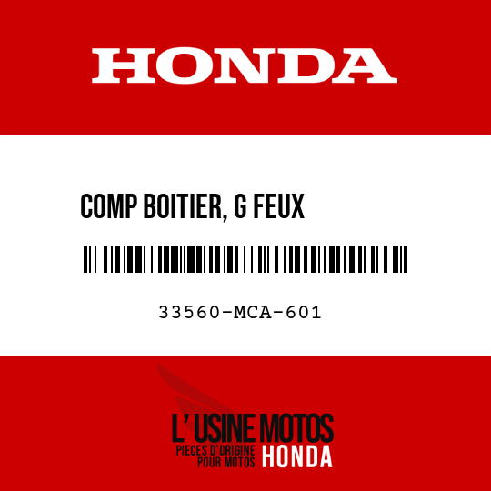 image de 33560-MCA-601 COMP BOITIER, G FEUX        COMBINES