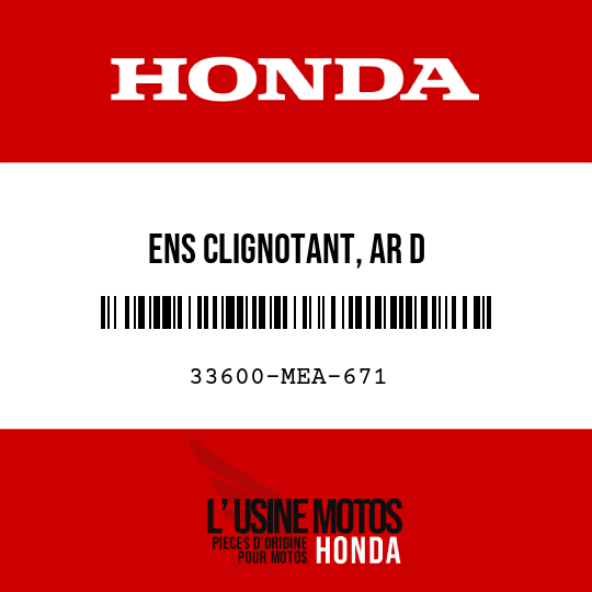 image de 33600-MEA-671 ENS CLIGNOTANT, AR D