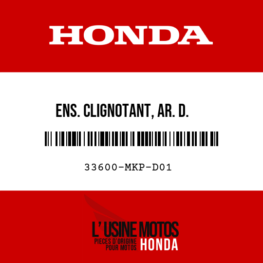 image de 33600-MKP-D01 ENS. CLIGNOTANT, AR. D.